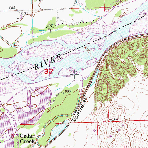 Topographic Map of Turkey Creek, NE