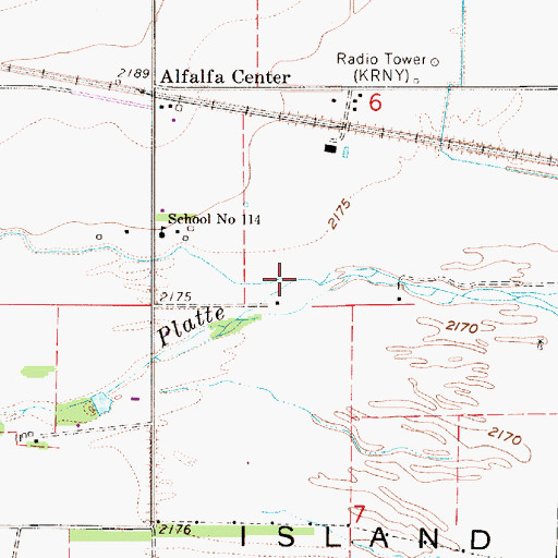 Topographic Map of Turkey Creek, NE