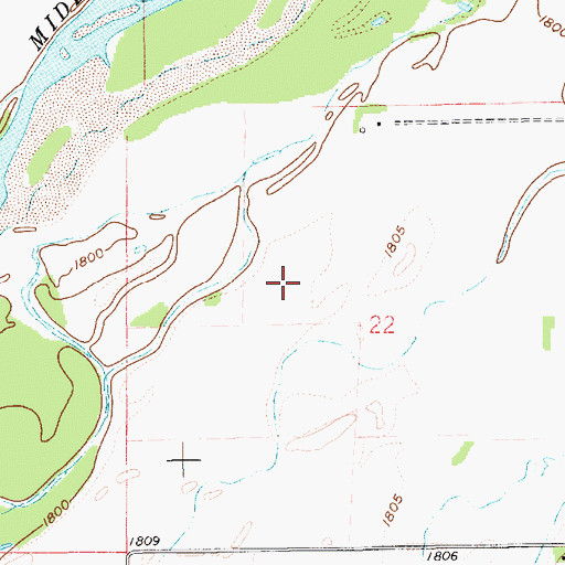 Topographic Map of Turkey Creek, NE