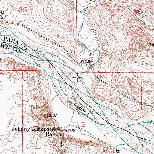 Topographic Map of Turkey Creek, NE