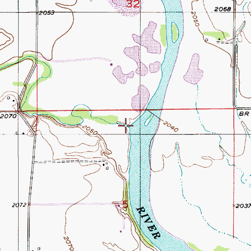 Topographic Map of Turtle Creek, NE