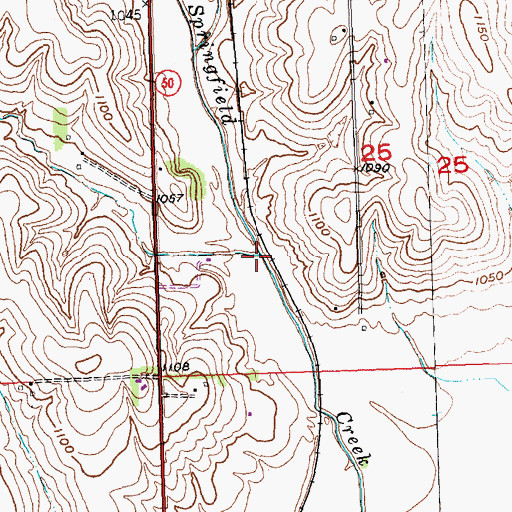 Topographic Map of Turtle Creek, NE