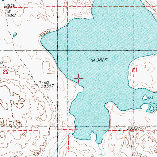 Topographic Map of Twin Lakes, NE