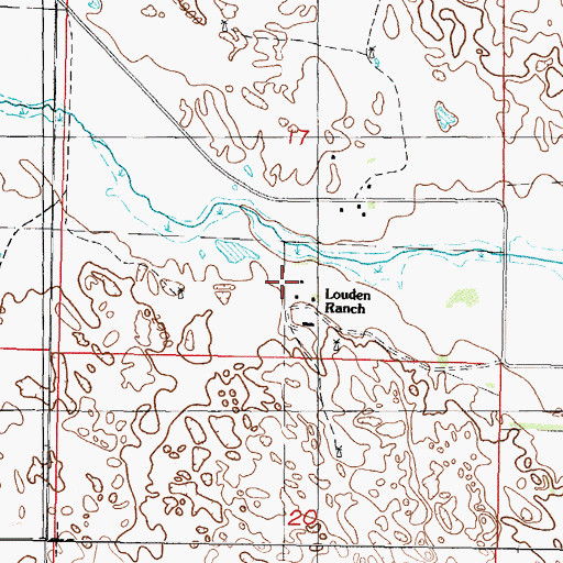 Topographic Map of V Louden Ranch, NE