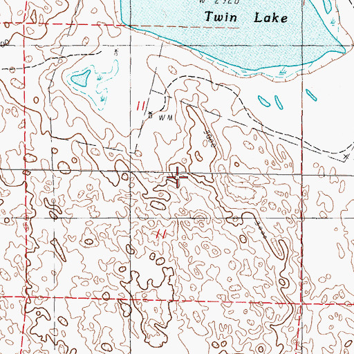 Topographic Map of Valentine National Wildlife Refuge, NE