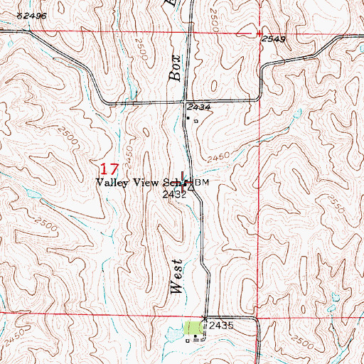 Topographic Map of Valley View School (historical), NE