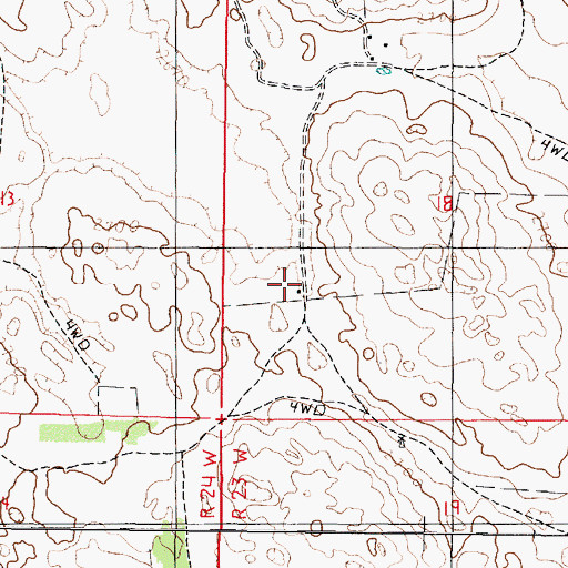 Topographic Map of Valley View School, NE