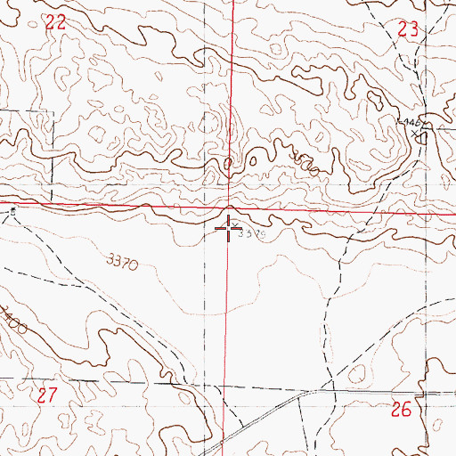 Topographic Map of Vandeusen School, NE