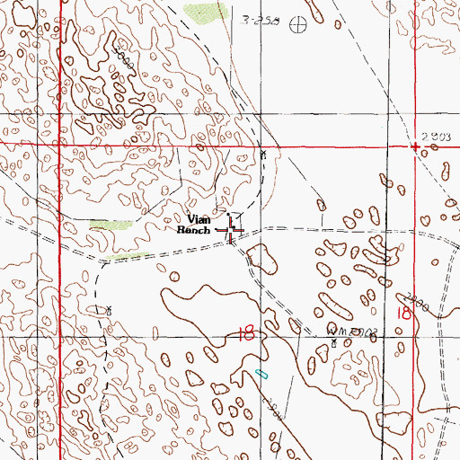 Topographic Map of Vian Ranch, NE