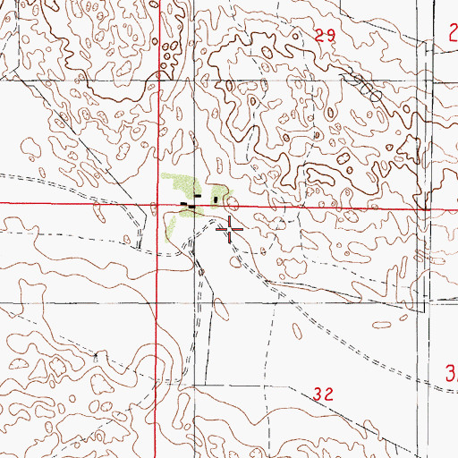 Topographic Map of Voss Ranch, NE