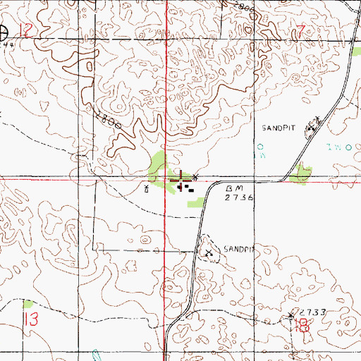 Topographic Map of W Gudgel Ranch, NE