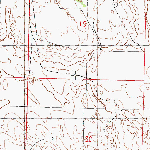 Topographic Map of Waits Ranch, NE