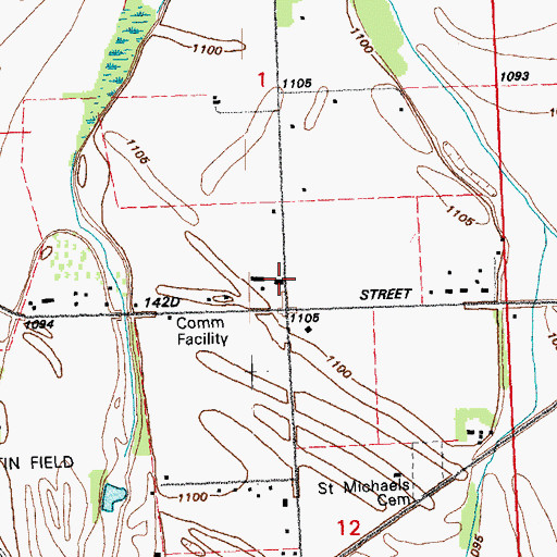 Topographic Map of Walker Island School, NE