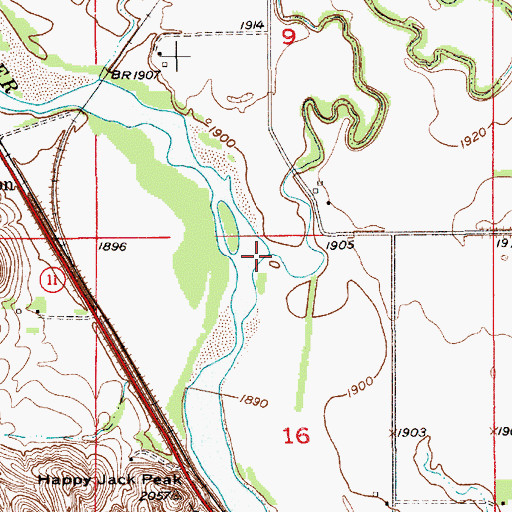 Topographic Map of Wallace Creek, NE