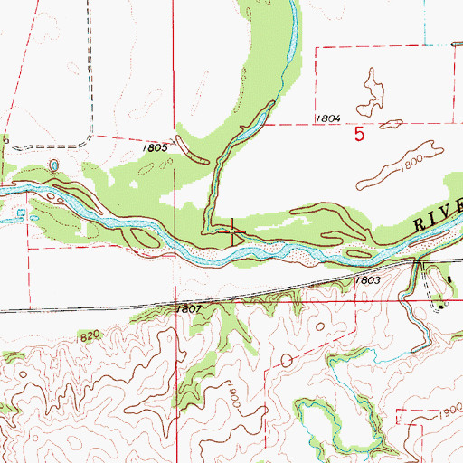 Topographic Map of Walnut Run, NE