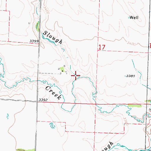 Topographic Map of Walnut Slough, NE