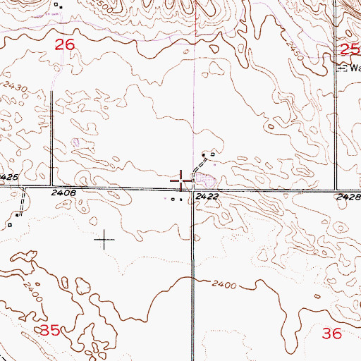 Topographic Map of Walworth School (historical), NE