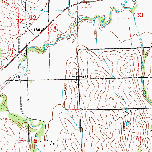 Topographic Map of Wellenstein School, NE