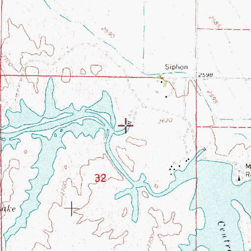 Topographic Map of West Midway Lake, NE
