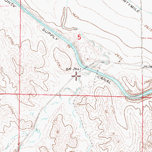 Topographic Map of West Smith Canyon, NE