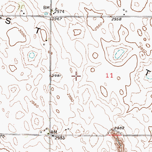 Topographic Map of West Table, NE