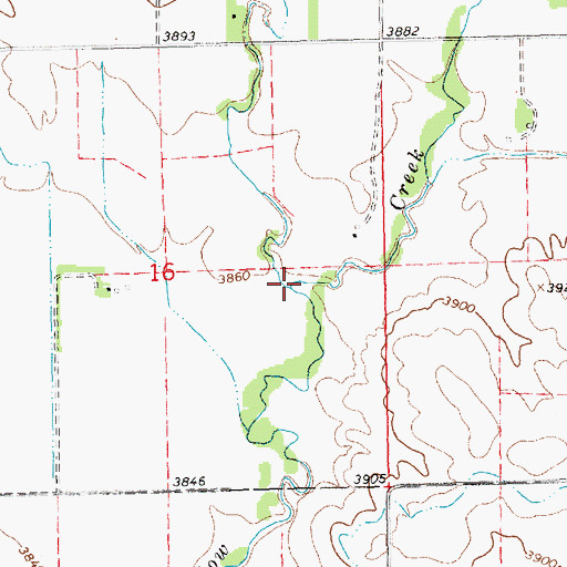 Topographic Map of West Water Creek, NE