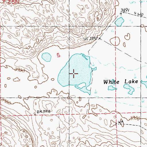 Topographic Map of White Lake, NE