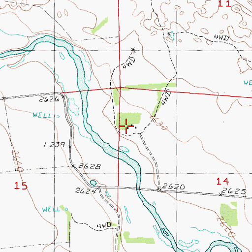 Topographic Map of White Ranch, NE