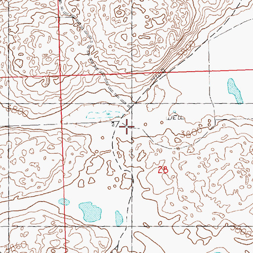 Topographic Map of White Valley, NE