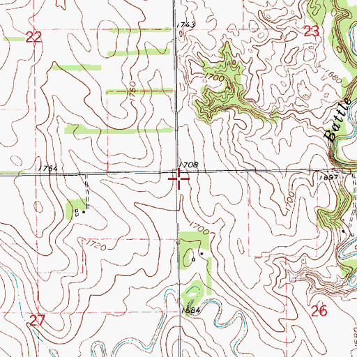 Topographic Map of Whitehouse School, NE