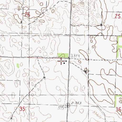 Topographic Map of Whittaker Ranch, NE