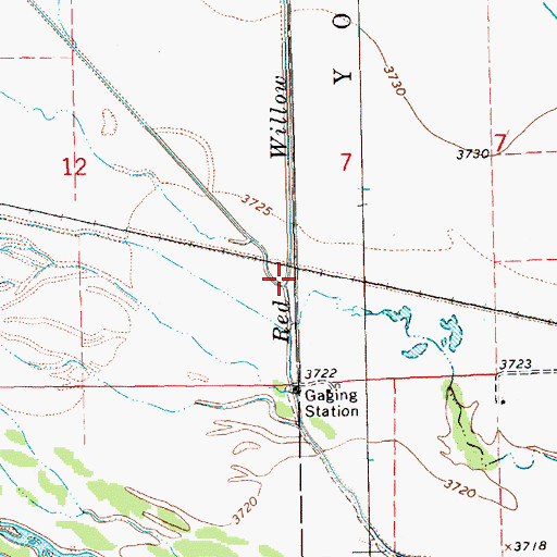 Topographic Map of Wildhorse Drain, NE