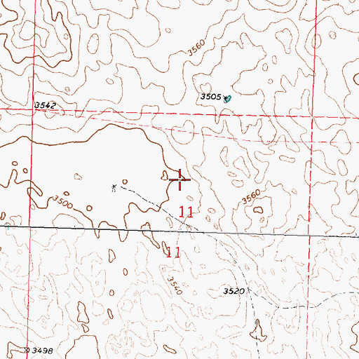 Topographic Map of Wildhorse Valley, NE