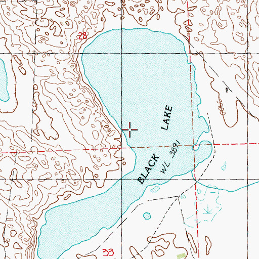 Topographic Map of Black Lake, NE