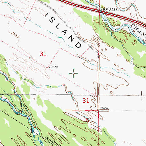 Topographic Map of Willow Island, NE