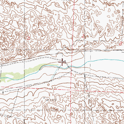 Topographic Map of Willow Valley School, NE