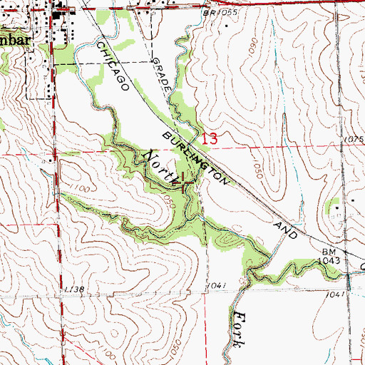 Topographic Map of Wilson Creek, NE