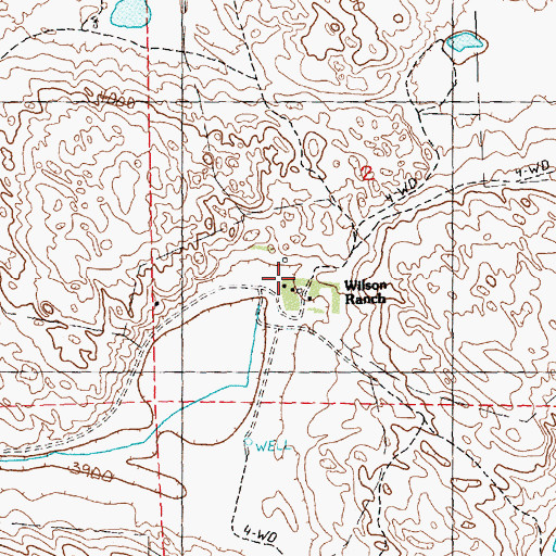 Topographic Map of Wilson Ranch, NE