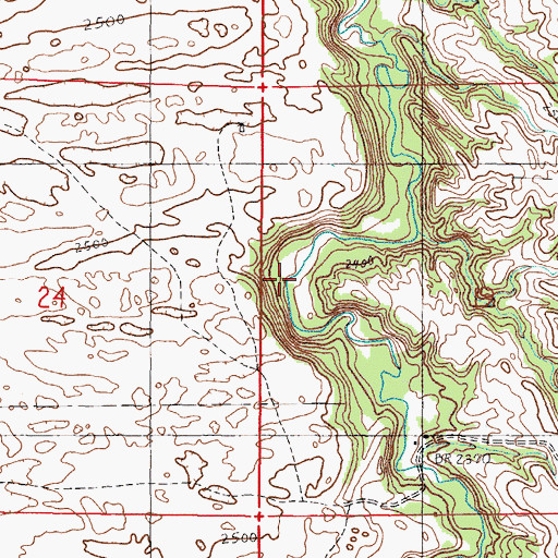 Topographic Map of Wilson Ranch, NE