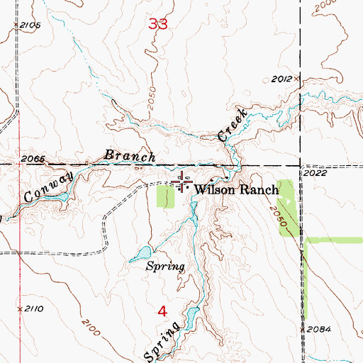 Topographic Map of Wilson Ranch, NE