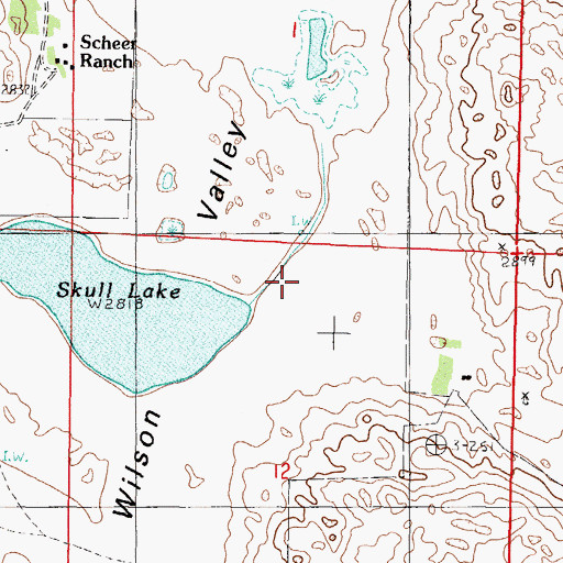 Topographic Map of Wilson Valley, NE
