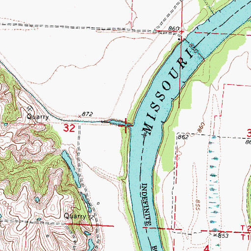 Topographic Map of Winnebago Creek, NE