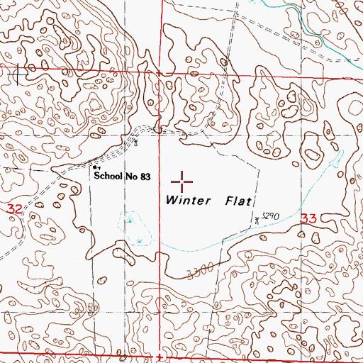 Topographic Map of Winter Flat, NE