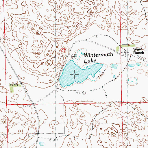 Topographic Map of Wintermuth Lake, NE