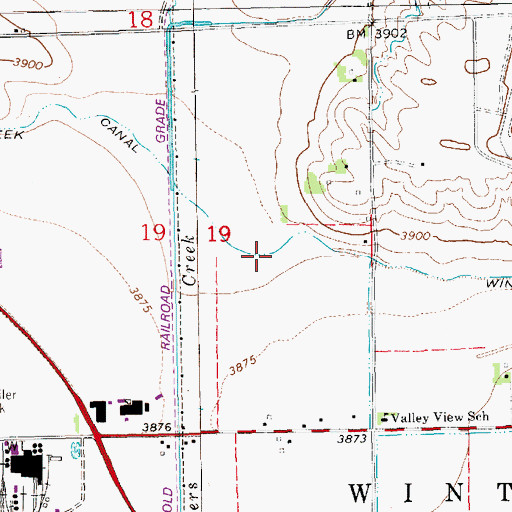 Topographic Map of Winters Creek Canal, NE