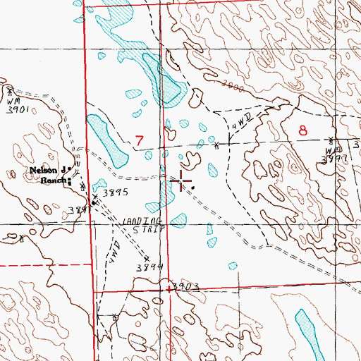 Topographic Map of Witners Ranch, NE