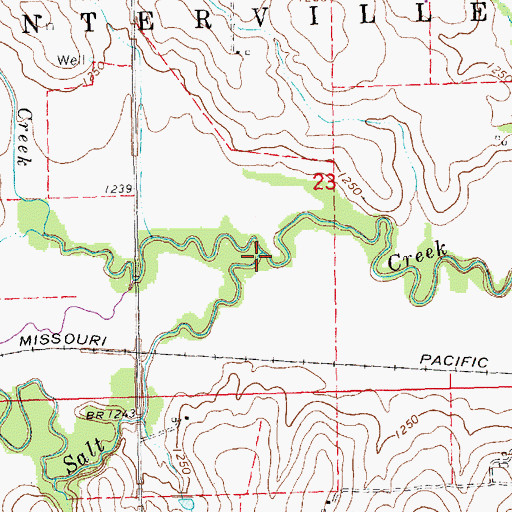 Topographic Map of Wittstruck Creek, NE