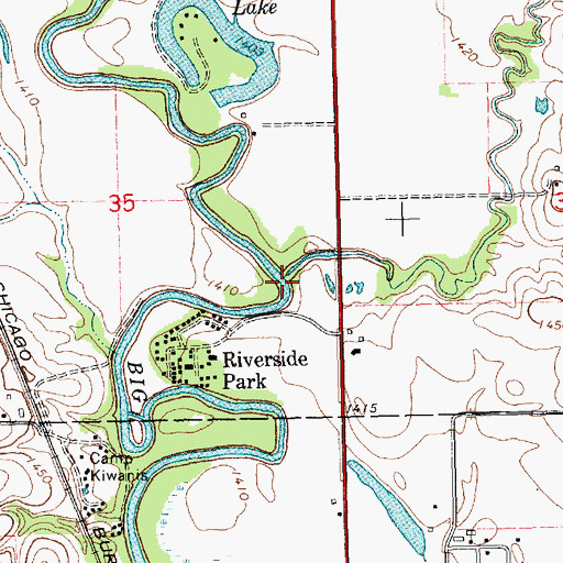 Topographic Map of Wolf Creek, NE