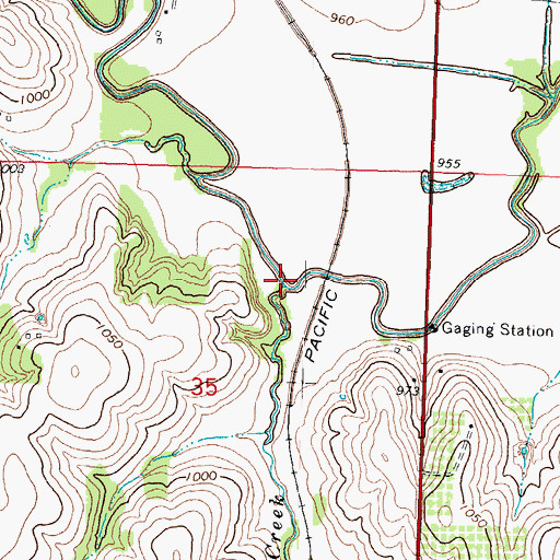Topographic Map of Wolf Creek, NE