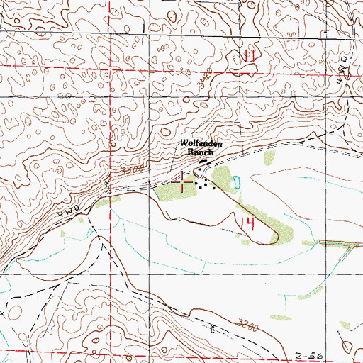 Topographic Map of Wolfenden Ranch, NE